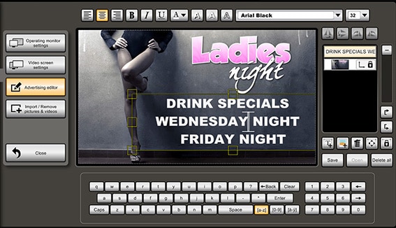 Nightclub and Bar Advertising Systems